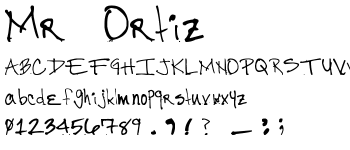Mr_ Ortiz font